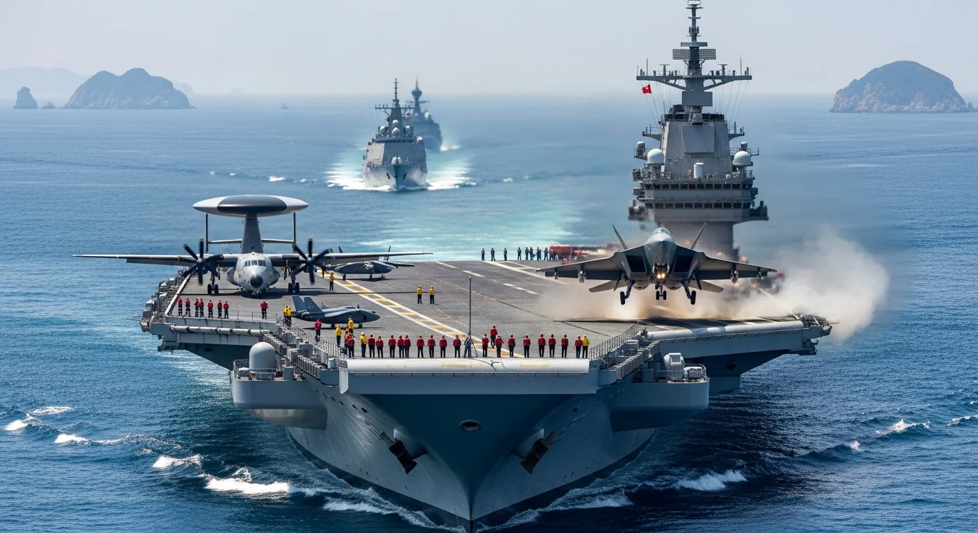 Imagen de la publicación: China estrena el portaaviones Fujian con catapultas electromagnéticas: salto de capacidad naval