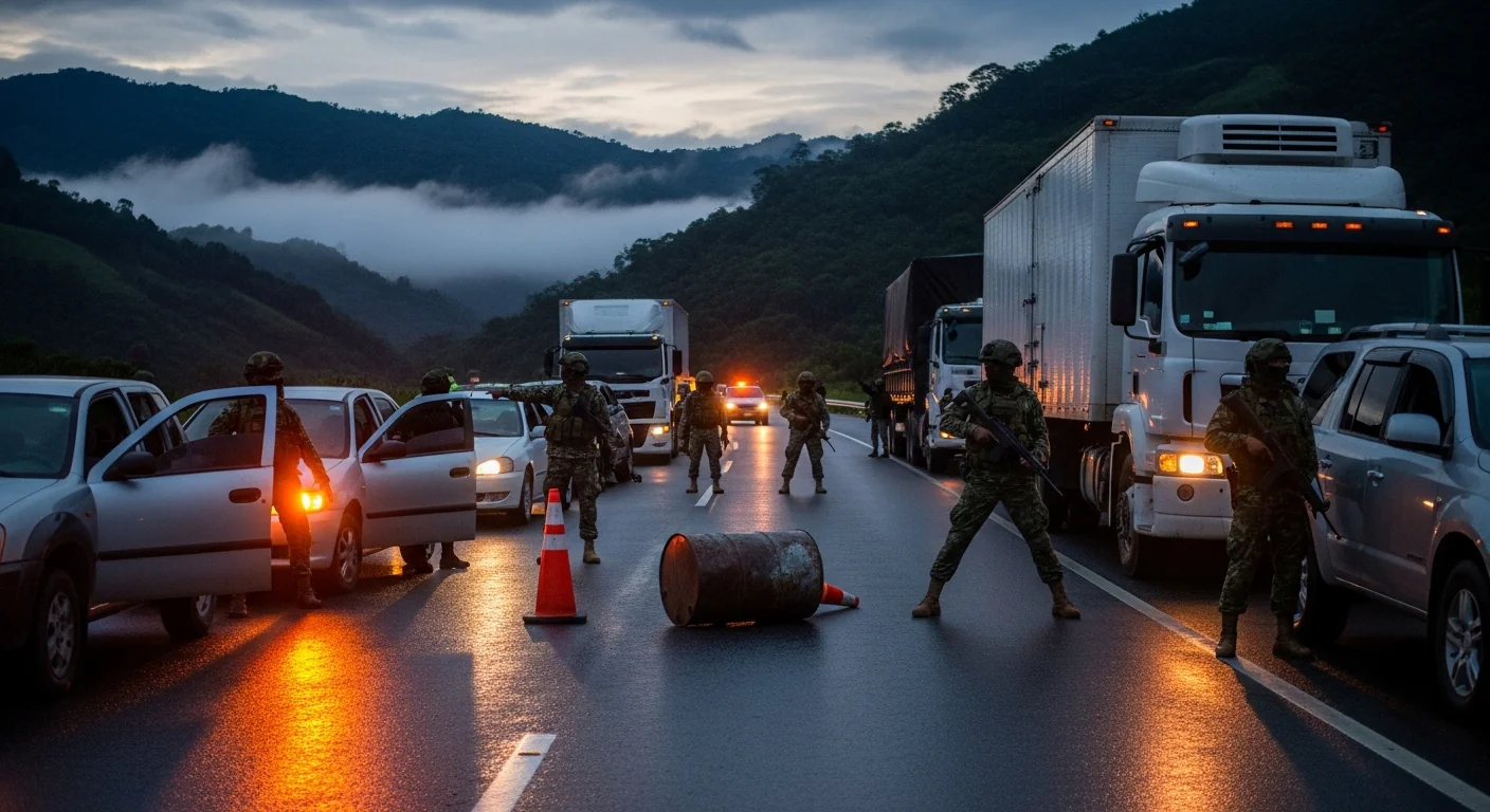 Imagen de la publicación: Retén ilegal en la Panamericana: disidencias armadas paralizan el corredor y dejan un civil privado de la libertad