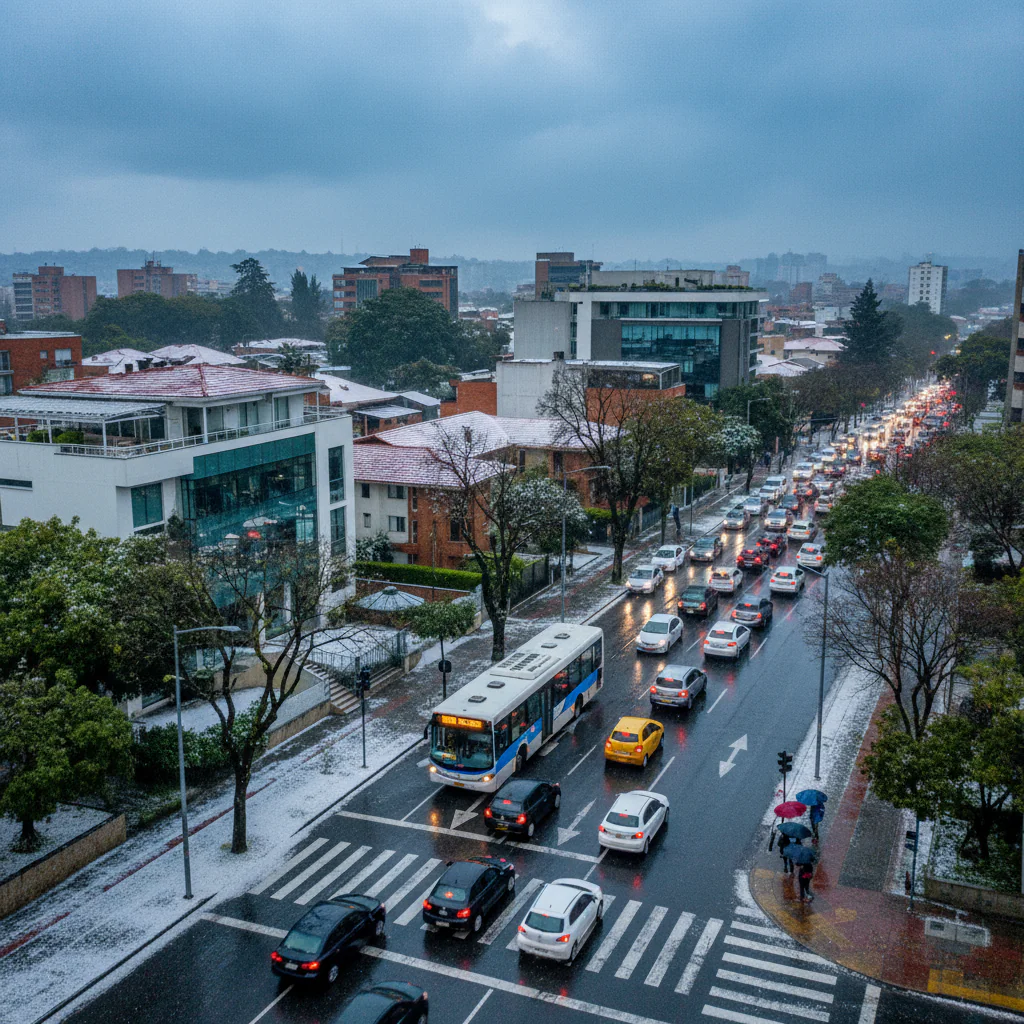 Imagen de la publicación: Granizada tiñe de blanco el norte de Bogotá y activa alertas en Suba y Usaquén