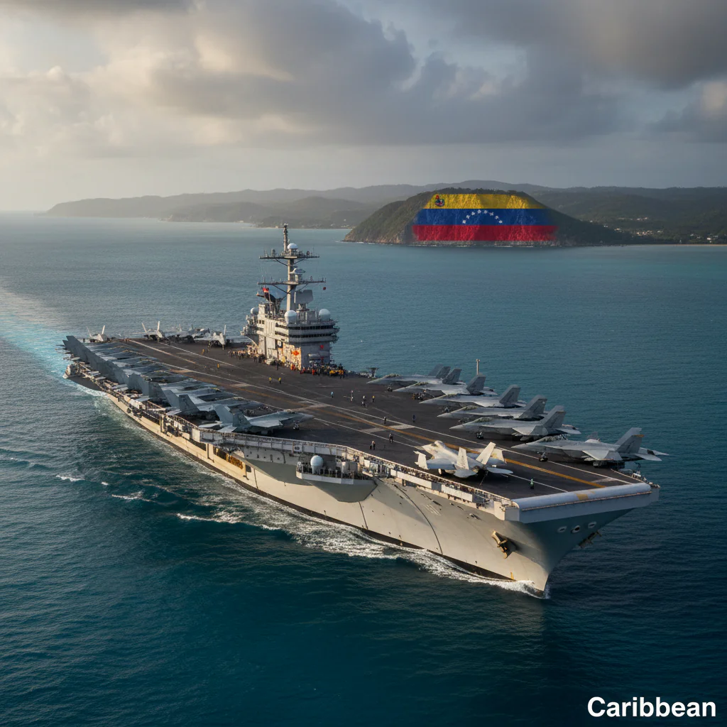 Imagen de la publicación: EE. UU. envía el portaaviones Gerald R. Ford al Caribe: disuasión, presión y dudas sobre una incursión