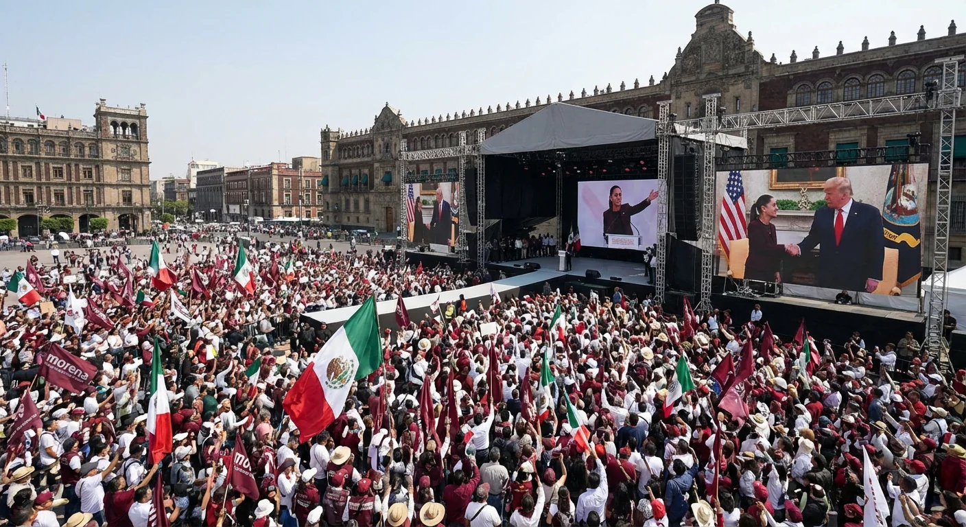 Imagen de la publicación: Sheinbaum llena el Zócalo tras cita con Trump y reivindica los siete años de la 4T