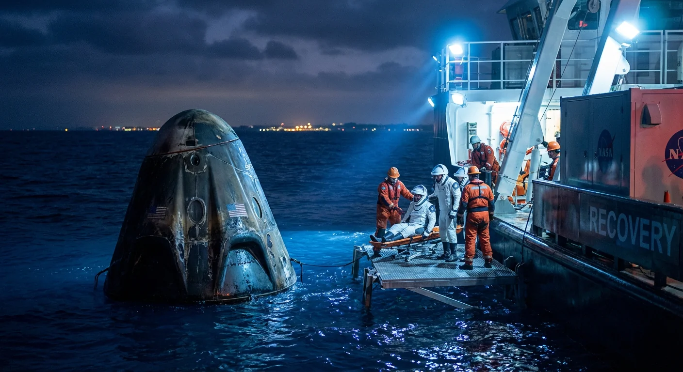 Imagen de la publicación: La primera evacuación médica desde la EEI pone a prueba los protocolos de NASA en órbita