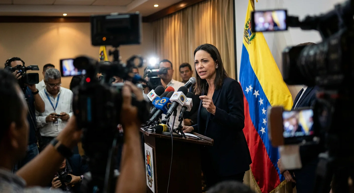 Imagen de la publicación: Machado desafía a Delcy Rodríguez: acusa “centros de tortura” y tensiona la transición en Venezuela