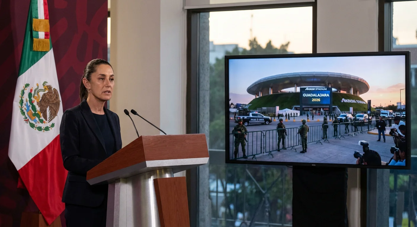 Imagen de la publicación: Sheinbaum niega riesgo para el Mundial en Guadalajara pese a escalada de violencia del CJNG