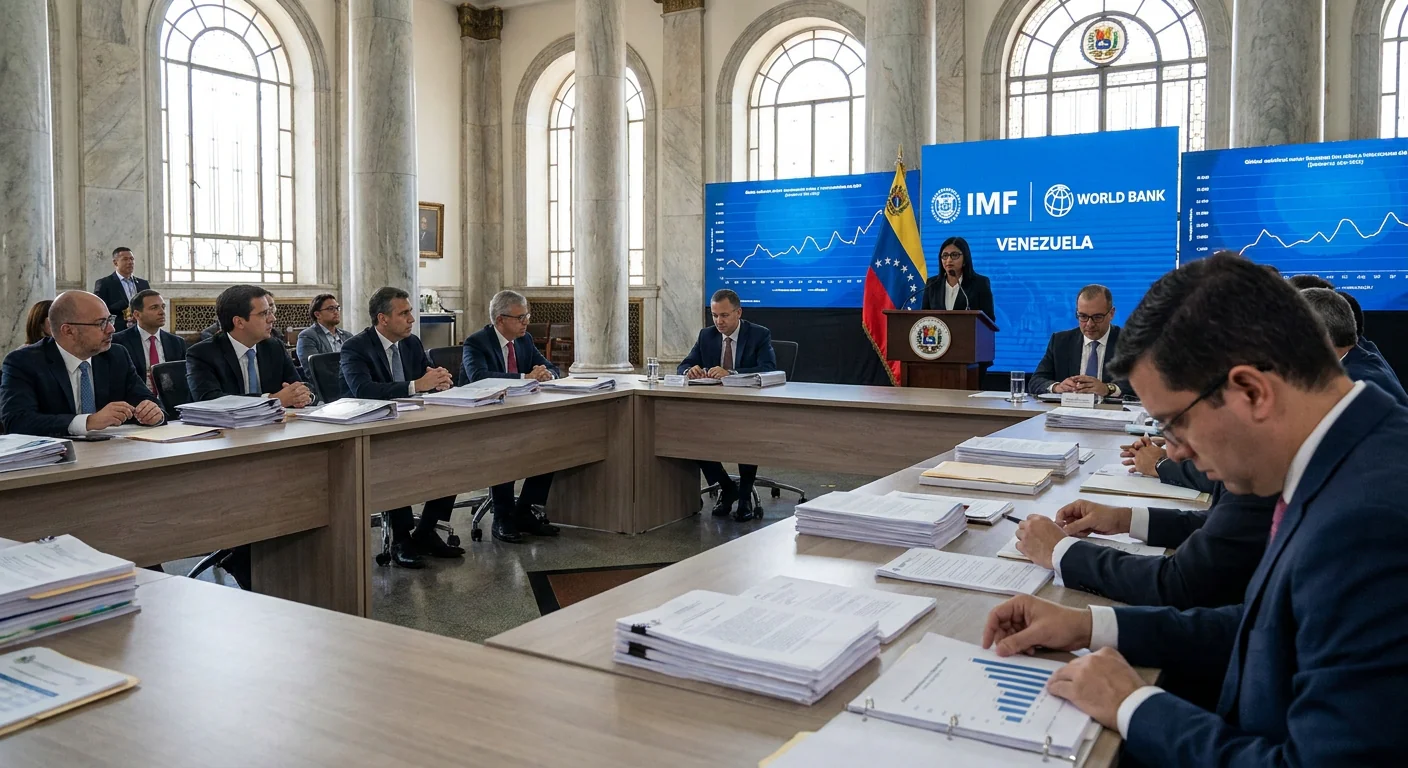 Imagen de la publicación: FMI y Banco Mundial vuelven a Caracas: el salvavidas condicionado para la economía venezolana