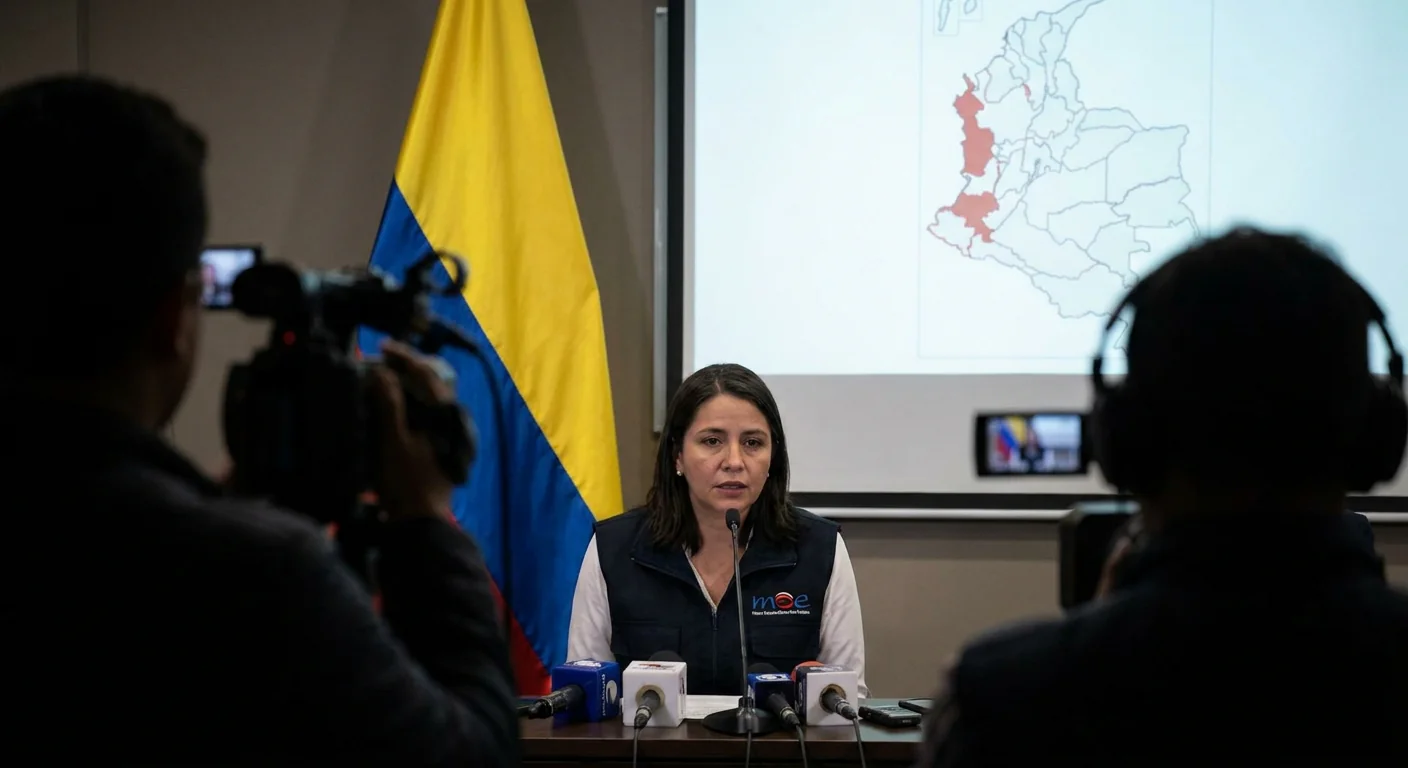 Imagen de la publicación: MOE prende alarmas por presión armada y ve improbable una victoria en primera vuelta en Colombia