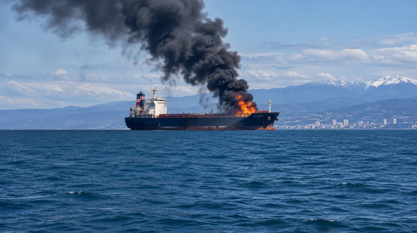 Imagen de la publicación: Incendio en un petrolero frente a Sochi: lo confirmado y las incógnitas
