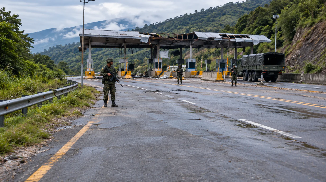 Imagen de la publicación: Carro bomba destruye el peaje de El Bordo: 11 civiles heridos y daños en viviendas